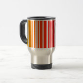 Farbiger Barcode Aluminium Travel Mug Reisebecher (Vorderseite Links)