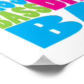 Farbiger Bass Poster (Ecke)