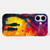 Farbiger Baum der Liebe Case-Mate iPhone Hülle (Rückseite (Horizontal))