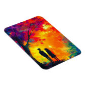 Farbiger Baum der Liebe Magnet (Rechte Seite)