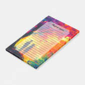 Farbiger Baum der Liebe Post-it Klebezettel (angewinkelt)