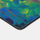 Farbiger Baum der Liebe Schreibtischunterlage (Ecke)