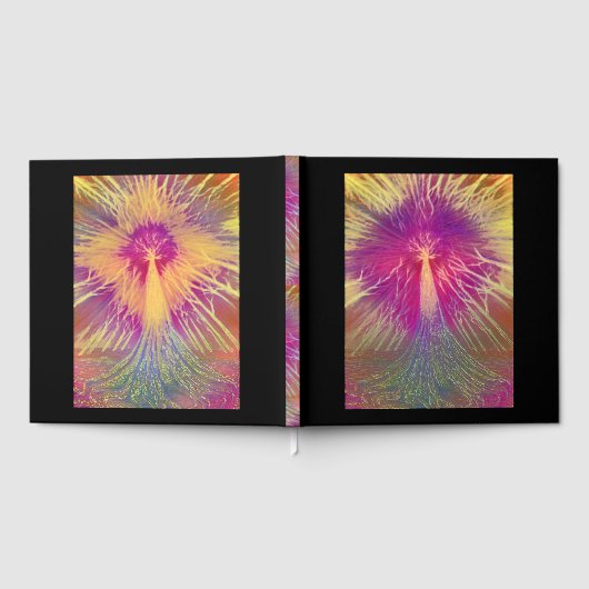 Farbiger Baum des Lebens Gästebuch (Voll)