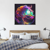 Farbiger Baum Monte Galaxy Fantasie Leinwanddruck (Insitu (Schlafzimmer))