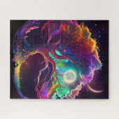 Farbiger Baum Monte Galaxy Fantasie Puzzle (Horizontal)