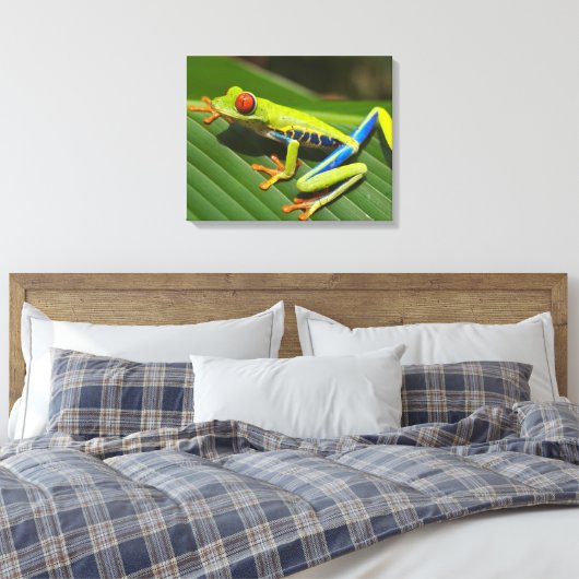 Farbiger Baumfrosch Leinwanddruck (Insitu (Schlafzimmer))