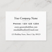 Farbiger Beach Holiday Scene Travel Agent Visitenkarte (Rückseite)