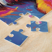 Farbiger Beagle Puzzle (Seite)