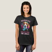 Farbiger Beagle T-Shirt (Vorne ganz)