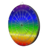 Farbiger, benutzerdefinierter Designer Dartscheibe (Vorderseite rechts)