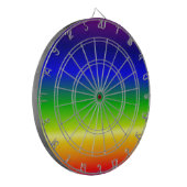 Farbiger, benutzerdefinierter Designer Dartscheibe (Vorderseite Links)