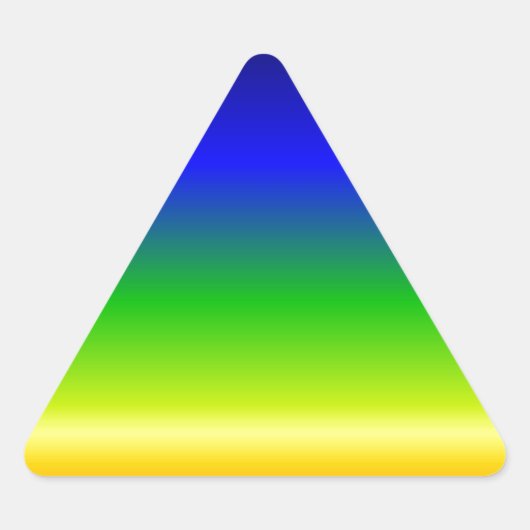 Farbiger, benutzerdefinierter Designer Dreieckiger Aufkleber (Vorderseite)