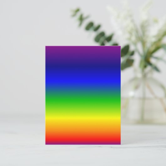 Farbiger, benutzerdefinierter Designer Postkarte (Stehend Vorderseite)