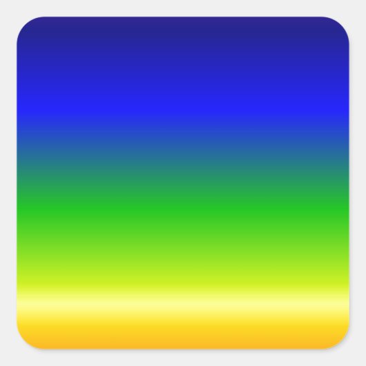 Farbiger, benutzerdefinierter Designer Quadratischer Aufkleber (Vorderseite)