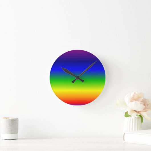 Farbiger, benutzerdefinierter Designer Runde Wanduhr (Zuhause)