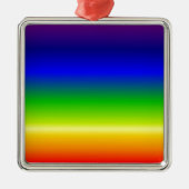 Farbiger, benutzerdefinierter Designer Silbernes Ornament (Vorne)