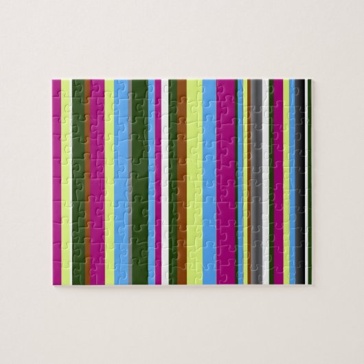 Farbiger, benutzerdefinierter Designerstreifen Puzzle (Horizontal)