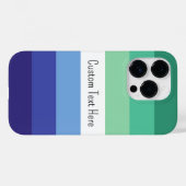 Farbiger, benutzerdefinierter Gay Flag-Text Case-Mate iPhone Hülle (Rückseite (Horizontal))