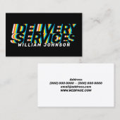 Farbiger bewegter, feiner Text Visitenkarte (Vorne/Hinten)