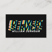 Farbiger bewegter, feiner Text Visitenkarte (Vorderseite)