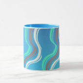 Farbiger blauer Becher Tasse (Zentrum)