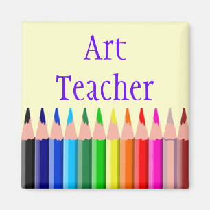 Farbiger Bleistift-Kunstlehrer Magnet