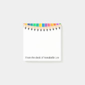 Farbiger BleistifteSwag Post-it Klebezettel (Vorderseite)