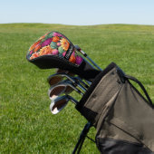 Farbiger blühender Kaktus Personalisiert Golf Headcover (In SItu)
