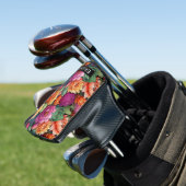Farbiger blühender Kaktus Personalisiert Golf Headcover (In Situ)
