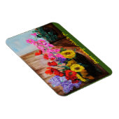farbiger Blume-Korb Flexibles Foto Magnet (Rechte Seite)