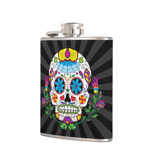 Farbiger Blumen-mexikanischer Flachmann (Links)