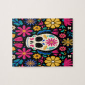 Farbiger Blumentag der Toten Puzzle (Horizontal)