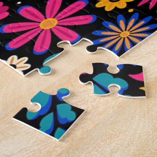Farbiger Blumentag der Toten Puzzle (Seite)
