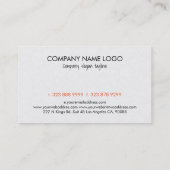 Farbiger Blumenzucker Schädel 3 und weißer Hinterg Visitenkarte (Rückseite)