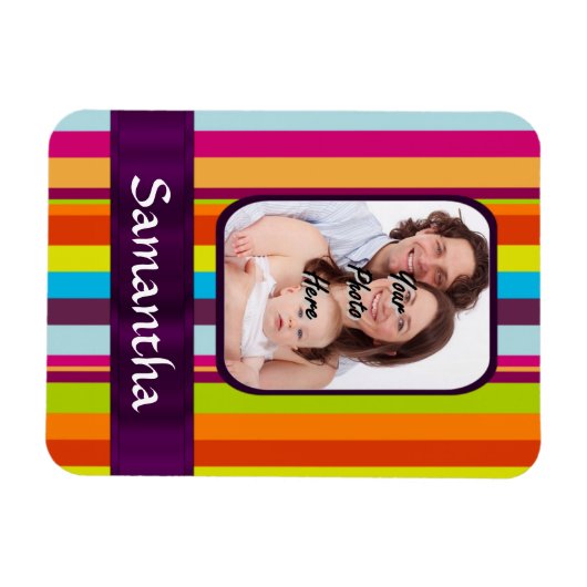 Farbiger Bonbenstreifen Magnet (Horizontal)