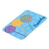 Farbiger Bonbons-Illustrationsmagnet Magnet (Linke Seite)