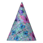 Farbiger Butterfly-Party Partyhütchen (Links)