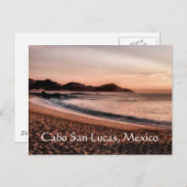 Farbiger Cabo-Sonnenuntergang Postkarte (Vorne/Hinten)
