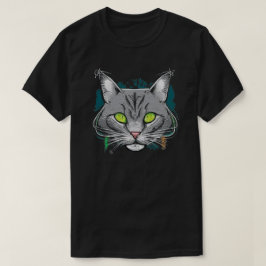 Farbiger Cartoon Cat T - Shirt