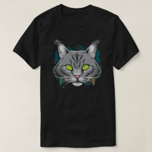 Farbiger Cartoon Cat T - Shirt