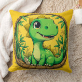 Farbiger Cartoon Dinosaurier Kissen (Decke)