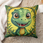 Farbiger Cartoon Dinosaurier Kissen (Decke)
