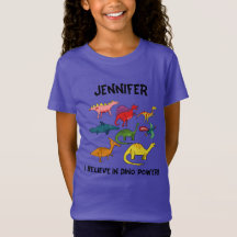Farbiger Cartoon Dinosaurier mit Individuelle Name