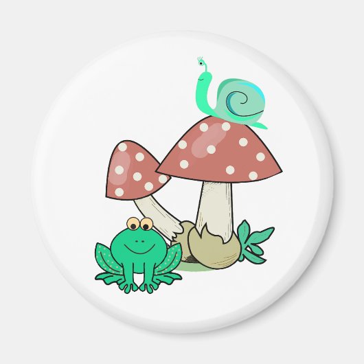 Farbiger Cartoon-Kunstmagnet Magnet (Vorne)