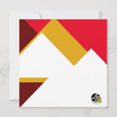 Farbiger Cartoon Weihnachts-Weihnachtskarte (Rückseite)