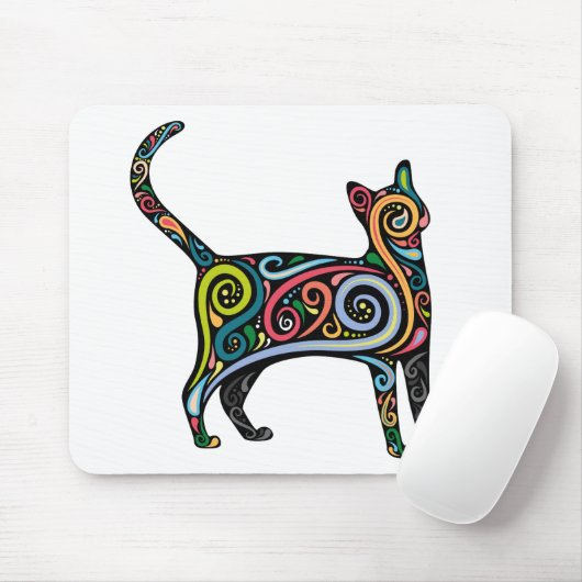 FARBIGER CAT MOUSEPAD (Mit Mouse)