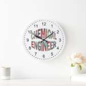 Farbiger Chemiker Große Wanduhr (Zuhause)