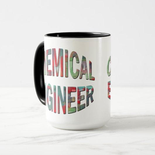 Farbiger Chemiker Tasse (Vorderseite Links)