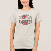 Farbiger Chemiker Tri-Blend Shirt (Vorderseite)