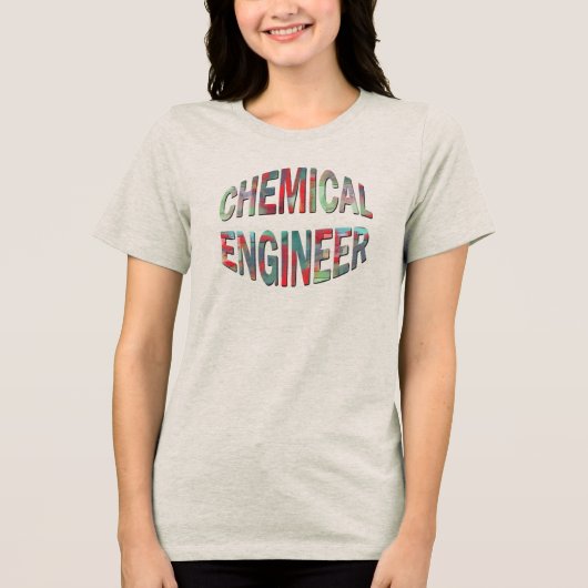 Farbiger Chemiker Tri-Blend Shirt (Vorderseite)